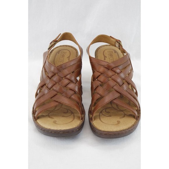 EUC Born 'Valakas' Heels | Sz 10, Rust, Brown Leather - Picture 5 of 9